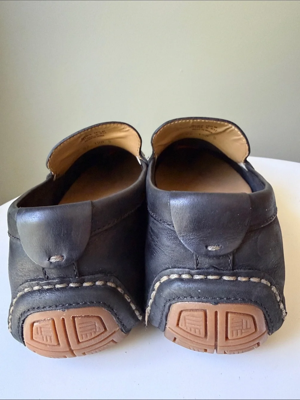 Cole Haan Men’s Leather Driving Moccasins Loafers Black Size 10.5